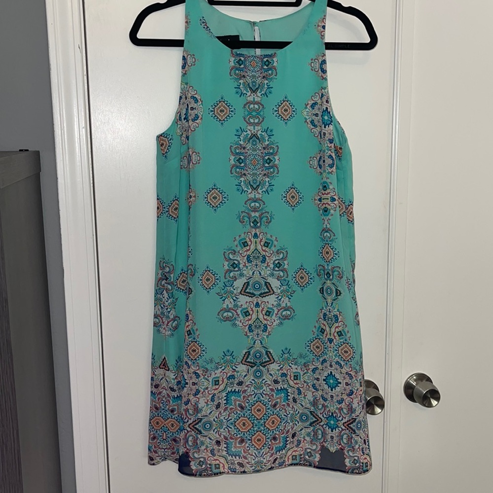 By & By Patterned Summer Shift Dress